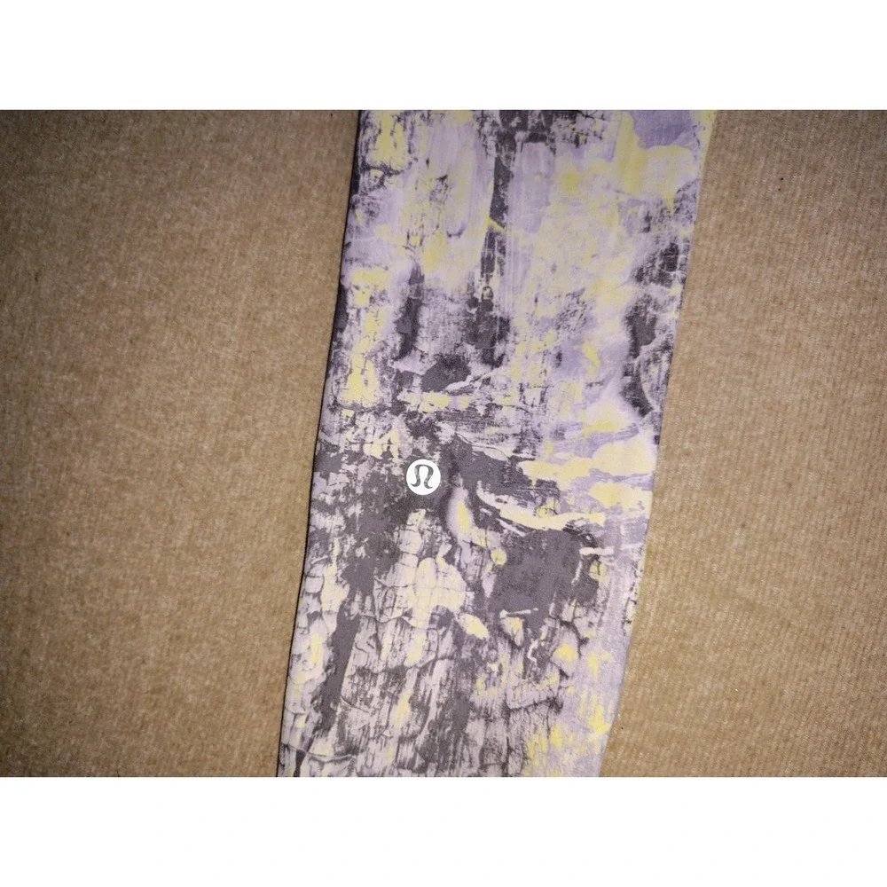 Lululemon Wunder Train High Rise Tight Pockets Cinder Grain Smoked Spruce Sz 4